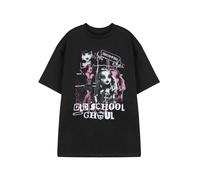 Monster High Camiseta de mujer Opciones Camiseta gráfica | Camiseta informal de manga corta Personajes Impresión | Serie de dibujos animados Ropa para uso diario divertido | MH Merch, Old School Ghoul