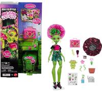 Monster High Conjunto de muñeca Venus McFlytrap Self-Scare Secrets, 13 sorpresas JHK45