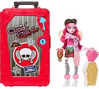 Monster High Skulltimate Secrets Cupid Asteria Conjunto de muñeca y Accesorios Destino: Cabaña terrorífica con Maleta y más de 19 sorpresas como Ropa, JMG66
