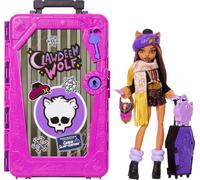 Monster High Skulltimate Secrets Clawdeen Wolf Set de muñeca | Destino: Set unboxing Cabin Slay-cation con maleta y más de 19 sorpresas, ropa y accesorios, JMG65