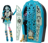 Monster High Skulltimate Secrets Hauntlywood Mysteries Frankie Stein Conjunto de muñeca y accesorios, con armario y más de 19 sorpresas con mucho glamour, incluida ropa de muñeca, JBG81