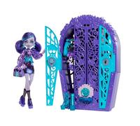 Monster High Skulltimate Secrets Jardín misterioso Twyla Conjunto de muñeca y accesorios, armario con más de 19 sorpresas para una merienda, incluida ropa de muñeca, HYT74