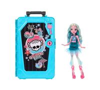 Monster High Skulltimate Secrets Lagoona Blue Conjunto de muñeca y Accesorios Destination: Gore-geous Oasis con Maleta y más de 19 sorpresas, Incluidas Prendas, JDR51