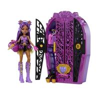 Monster High Skulltimate Secrets Muñeca Clawdeen Wolf con Armario y 19 Accesorios Sorpresa de Moda, Juguete +4 años (HXH85)