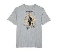 Monster High Student - Marco de Tumba MH Camiseta, Hombre Tallas Grandes, Gris Jaspeado, 2X Alto