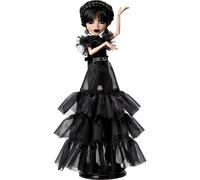 Monster High Wednesday Doll RaveN Wednesday Collectible in Black Gothic Gown Inspired by Dance Scene Premium Accessories and Doll Stand