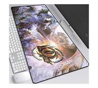 Monster Hunter Alfombrilla Raton Anime Gaming Mouse Pad XXL 800x300x3 mm,Impermeable con 3mm Base de Goma Antideslizante,Special-Textured Superficie para Ordenador, PC y Laptop, S