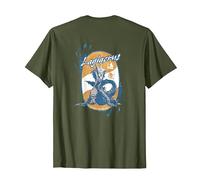 Monster Hunter Wilds Lagiacrus BP Camiseta, Hombre, Verde Oliva, S