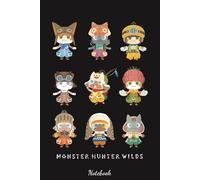 Monster Hunter Wilds Pallico & Support Team Notebook: Diary, Matte Finish Cover, Planner, Journal, 6x9 120 Pages, Lined College Ruled Paper