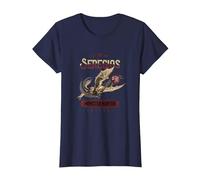 Monster Hunter Wilds Seregios FP Camiseta, Mujer, Azul Marino, L
