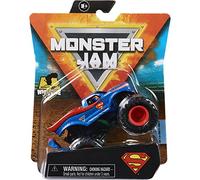 Monster Jam 2021 Spin Master 1:64 Diecast Monster Truck con barra de ruedas: Heroes and Villains Superman, unisex-niños
