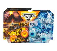 Monster Jam 2024 Fire & Ice 1:64 Diecast Monster Truck 2-Pack Megalodon & Monster Mutt Dalmatian