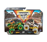Monster Jam 2024 Series 30 1:64 Diecast Monster Truck, paquete de 2, Dragon vs Tempest Steed