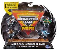 Monster Jam - 5 Pack Monster Truck- Pack Oficial de 5 Mini Coches de Juguetes Coleccionables, Escala 1:87-6066965 - Juguetes Niños 3 Años +