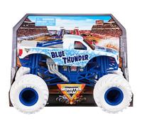 Monster Jam, Blue Thunder Monster Truck - Vehículo de inyección de Metal detallado para Jugar y coleccionar a Escala 1:24, Juguete para niños a Partir de 3 años
