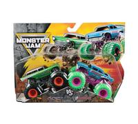 Monster Jam Camión fundido a presión oficial a escala 1:64, paquete de 2 series 33 Avenger vs Avenger