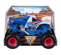 Monster Jam, Camión monstruo estabilizador Lucas oficial, vehículo fundido a presión coleccionable, escala 1:24, juguetes para niños y niñas de 3 años en adelante, azul