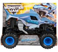 Monster Jam, camión Monstruo Megalodon Monster Oficial, vehículo de coleccionista de Metal, Escala 1:24, Juguetes para niños a Partir de 3 años