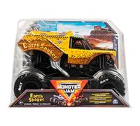 Monster Jam, Camión monstruo oficial de Earth Shaker, vehículo fundido a presión de coleccionista, escala 1:24, juguetes para niños a partir de 3 años
