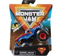 Monster Jam, Camión monstruo oficial de Superman, vehículo fundido a presión, serie de héroes y villanos, escala 1:64