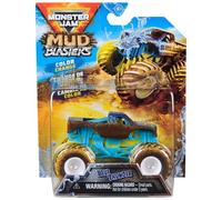 Monster Jam - Coche Monster Truck MUD Blasters DE Metal Escala 1:64, Cambia DE Color - Modelo Aleatorio - 6072638 - Camiones de Juguetes para Niños - Juguetes Niños 3 años +