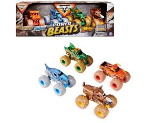 Monster Jam - Coche Teledirigido Pack Power Beasts: 4 Monster Truck Metálicos | Monster Truck Escala 1:64 | Remote Control Car para Niños | Juguetes Niños 3 Años O Más | Regalos Niños 3 Años