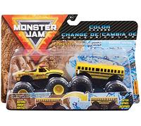 Monster Jam - Coches Monster Truck 1:64 - Pack De 2 Camiones Metálicos Auténticos A Escala 1:64 - Modelo Aleatorio - 6044943 - Juguetes Niños 3 Años +