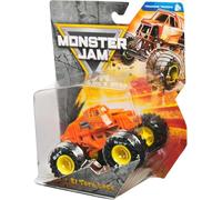 Monster Jam El Toro Loco Camión monstruo fundido a escala 1:64, serie 43 - Edición de camiones de entrenamiento con neumáticos BKT amarillos de Spin Master