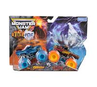 Monster Jam Fire & Ice Split Dragon and Split Zombie escala 1:64 Monster Trucks Vehículo 2 unidades