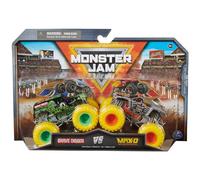 Monster Jam, Grave Digger Vs. Max D Camiones monstruos fundidos a presión, escala 1:64, juguetes para niños a partir de 3 años
