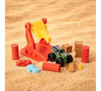 Monster Jam - Juego de lanzador de tumbas con camión fundido a presión, lanzador y accesorios, juguete oficial Spin Master para mayores de 3 años