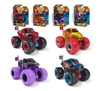Monster Jam Marvel 4-Pack de 1:64 Casta Monster Trucks Spider-Man Iron Man Captain America & Black Panther Kids Juguetes para nios y nias
