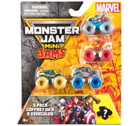 Monster Jam Vehículo de juguete Mini Jams 5PK Marvel