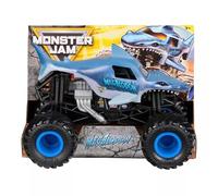 Monster Jam Megalodon - Monster Truck fundido a escala 1:24, coleccionable oficial Spin Master, ruedas grandes, detalles realistas, a partir de 3 años