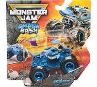 Monster Jam Megalodon Smash & Bash - Camión monstruo fundido a presión - Vehículo de reinicio de choque de acción real, escala 1:64, serie 01