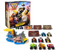 Monster Jam Mini Jams Earthshaker Boneyard Blaster Mega Frenzy Play con 10 mini camiones juguetes para nios para edades de 3 aos en adelante