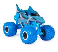 Monster Jam Monster Truck Megalodon Oficial Coche Juguete Metal +3 años | Coche Monster Truck Megalodon oficial a escala 1:24 con suspensión funcional y neumáticos BKT para una experiencia realista.