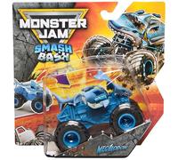 Monster Jam Smash & Bash Megalodon, camión Monstruo metálico reparable a Escala 1:64, Juguete para niños y niñas a Partir de 3 años