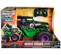 Monster Jam - Monster Truck Smash & Bash, Coche Teledirigido Grave Digger Modo Choque y Reparación Automática, Escala 1:15 - Coches para Niños - Juguetes Niños 4 años +