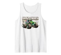 Monster Jam Muddy Tire Tracks Grave Digger Truck Motorsports Camiseta sin Mangas