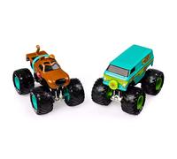 Monster Jam - Pack de 2 camiones monstruo de fundici n a presi n, escala 1:64, Scooby Doo vs. Mystery Machine