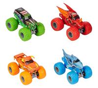 Monster Jam - Pack de 4 vehículos Die Cast 1:64 - 4 vehículos auténticos Monster Trucks Oficiales Show coleccionables Escala 1:64 - Juguete Infantil de 3 años y más