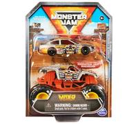 Monster Jam Paquete de 2 Monster Truck y Coche de Carreras a Escala 1:64 Oficial: MAX-D