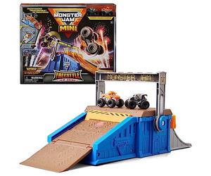 MONSTER JAM - PISTA DE JUGUETE Y COCHES - Mini Freestyle Flip Arena con 2 Mini Coches de Juguetes Monster Jam - 6064037 - Juguetes Niños 3 Años +
