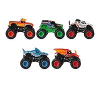 Monster Jam, Pit Party - Paquete de 5 camiones monstruos a escala 1:64, juguetes para niños y niñas a partir de 3 años