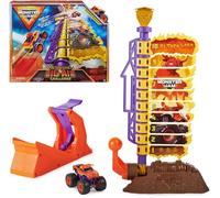 Monster Jam Playset Para Vehículos En Escala 1:64