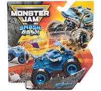 Monster Jam Smash & Bash Megalodon, camión Monstruo metálico reparable a Escala 1:64, Juguete para niños y niñas a Partir de 3 años