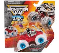 Monster Jam Smash & Bash Monster Mutt Dálmata 1:64 Die Cast Monster Truck reparable, juguetes para niños y niñas a partir de 3 años