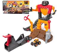 Monster Jam Smash & Bash SmashBot - Juego con Lanzador, Exclusivo camión Monstruo a Escala 1:64, Robot reparable de 15 Pulgadas, Juguetes para niños y niñas de 3 años en adelante