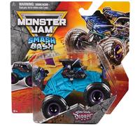 Monster Jam Smash & Bash Son Uva Digger 1:64 Die Cast Monster Truck - Juguete reparable para niños y niñas a partir de 3 años